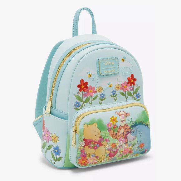 Disney Winnie the Pooh Floral Pooh Bear & Friends Mini Backpack - Picture 3 of 4